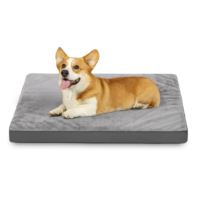 Panier chien taille moyenne 73x45cm - Coussin déhoussable - Lit orthopédique - Tapis matelas - Dog bed
