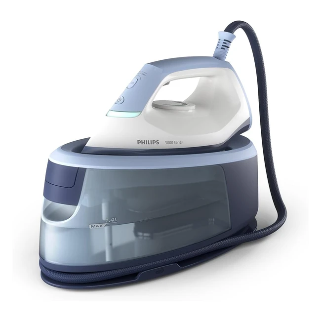 Philips Générateur de Vapeur Série 3000 - Repassage Rapide et Puissant - Compact et Pratique - Deep Azur PSG300020