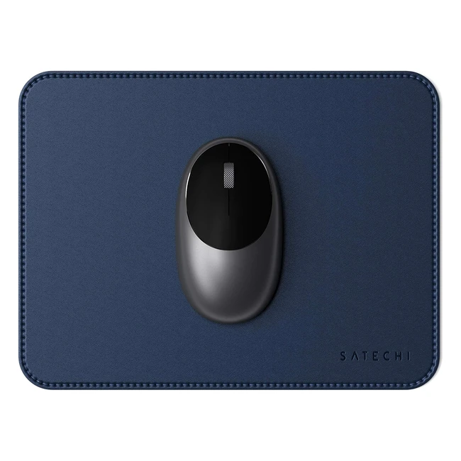 Alfombrilla de ratón Satechi Ecoleather 25 cm x 19 cm - Protección para superficies de madera lacadas y barnizadas - Azul