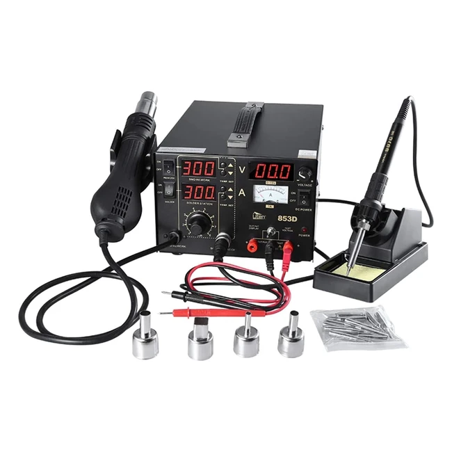 Estación Soldadura Digital SMD Kit Soldador Eléctrico 853D