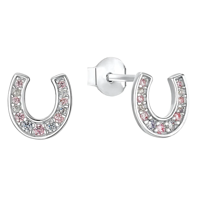 s.Oliver Ohrstecker 925 Sterling Silber Mädchen Kinder Ohrschmuck mit Zirkonia Synth 08 cm