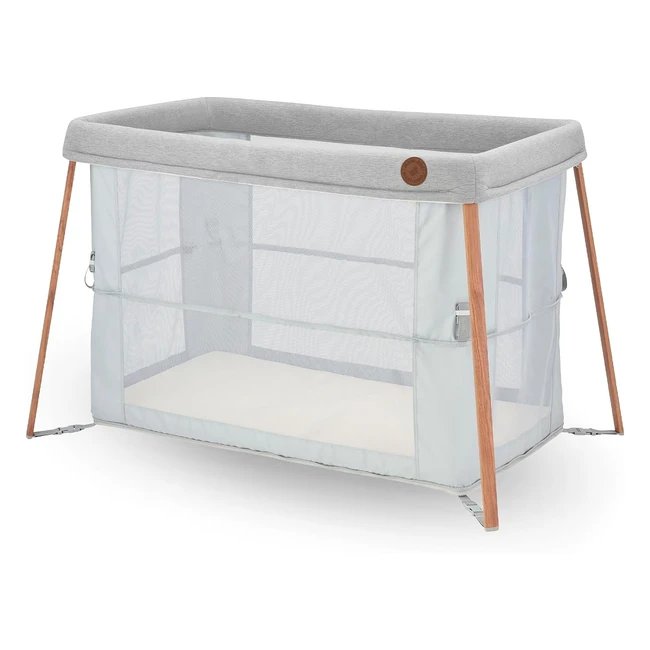 MaxiCosi Iris 2 in 1 - Culla da Campeggio Neonato 0-3 Anni - Leggero e Compatto - Essential Grey