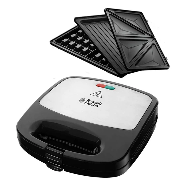 Russell Hobbs Fiesta Maker, 3in1, 30cm Durchmesser, Antihaftbeschichtete Platte aus Edelstahl/Schwarz