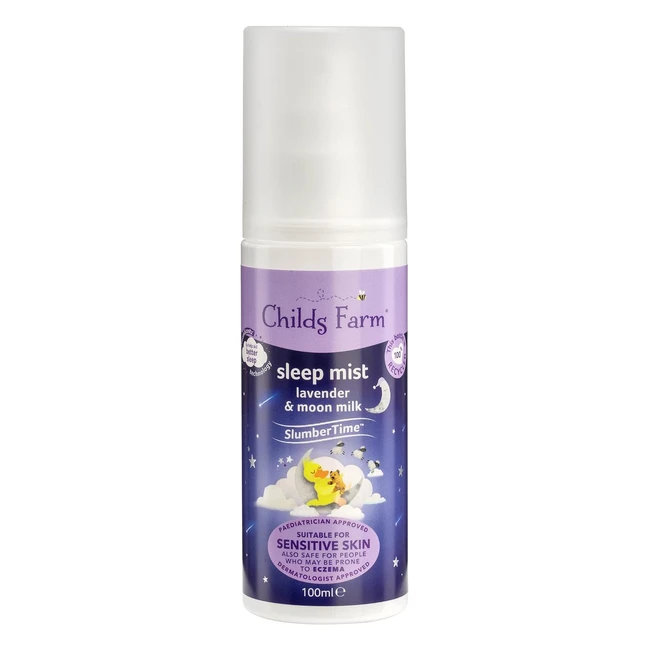 Childs Farm Slumbertime Sleep Mist Lavender 100ml - Soothes Dry, Sensitive, and Eczema-Prone Skin