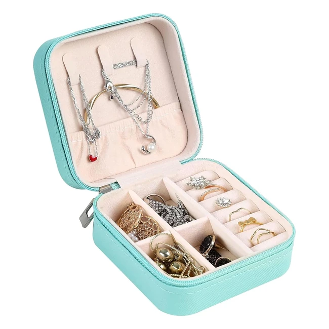 Scatola Portagioie da Viaggio Aiqinu - Piccoli Porta Gioielli Donna - Organizzatore Portagioie da Viaggio