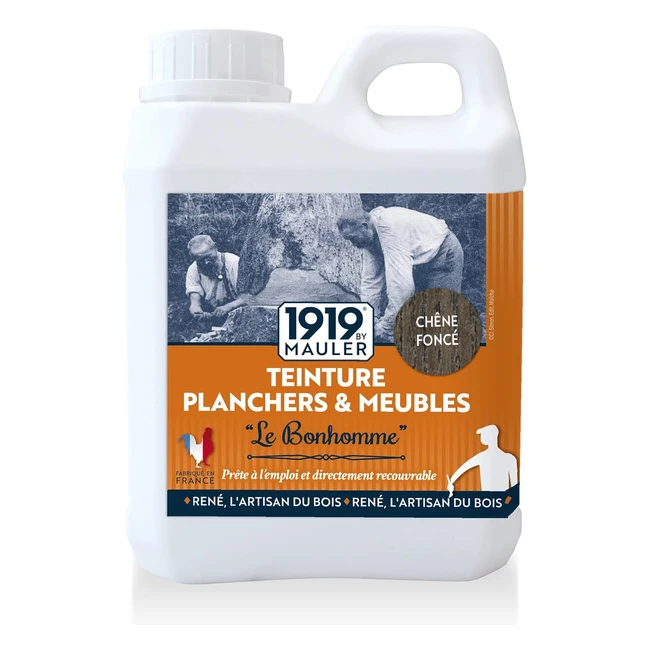 Teinture plancher et meuble - Le Bonhomme Chêne Foncé 1L