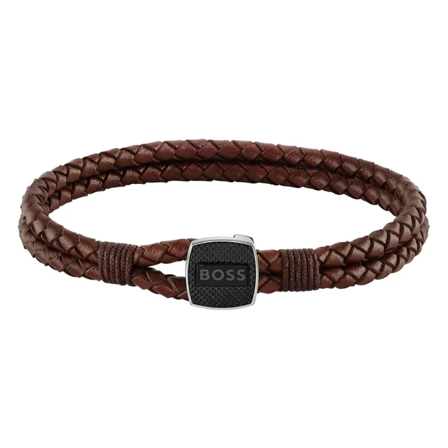 Bracelet homme BOSS Jewelry Collection Seal Marron 1580048M