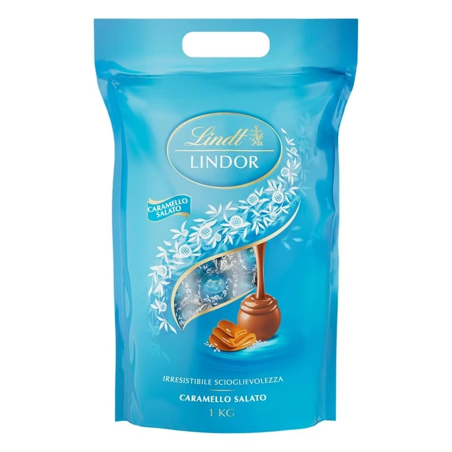 Lindt Lindor Praline Cioccolato Latte Ripieno Caramello Salato 80 Cioccolatini 1kg