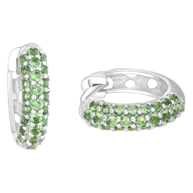 Prinzessin Lillifee Creolen 925 Sterling Silber Mädchen Kinder Ohrschmuck mit Zirkonia Synth 12 cm