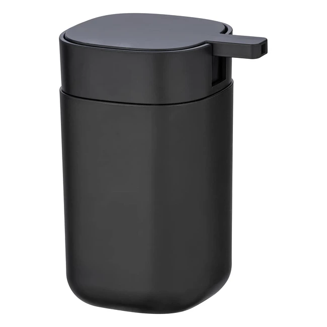 Dispensador de Jabón Wenko Davos, Negro Mate, Ref. 123456, Elegante y Práctico