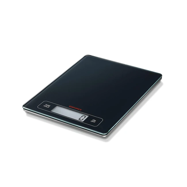 Soehnle Page Professionelle digitale Waage für max. 15 kg - Küchenwaage mit großer Wiegefläche und Tara-Funktion - praktische Haushaltswaage mit Haltefunktion