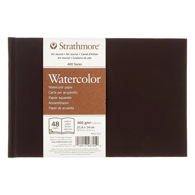 Strathmore 4675 Álbum Acuarela 400 Series Blanco Nat Papel 48 Páginas 216x14 cm