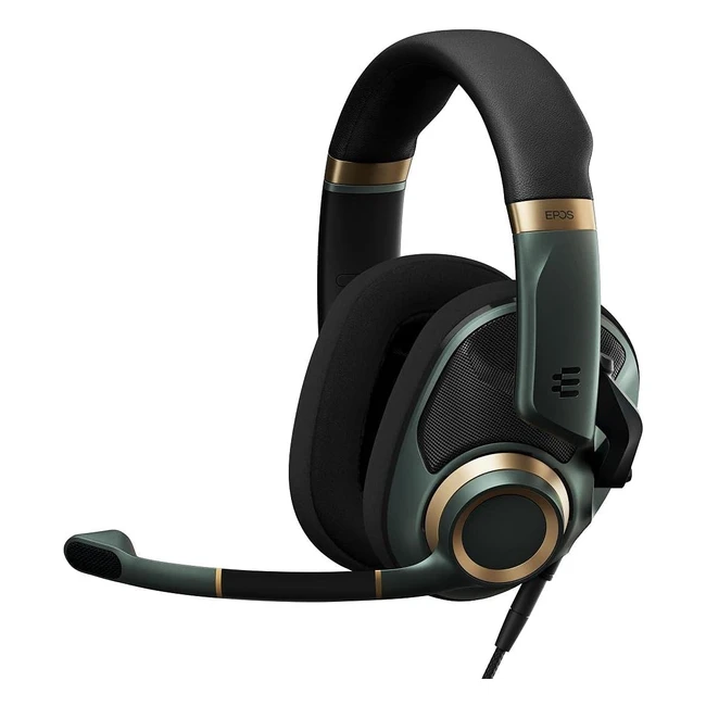 Auriculares para juegos EPOS H6PRO - Ligeros, cómodos y duraderos - PC, Mac, PS4, PS5, Xbox Series X, Xbox One, Nintendo Switch - Verde
