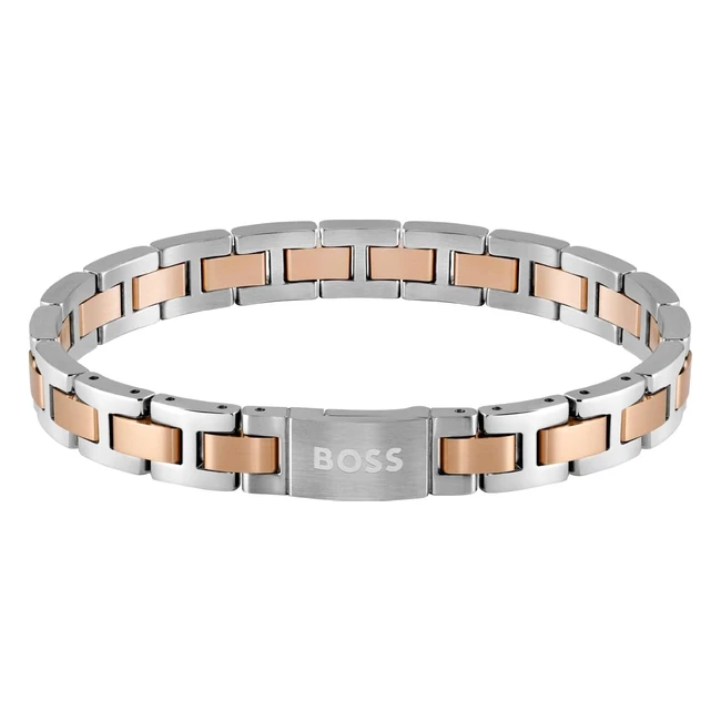 Boss Jewelry Men's Metal Link Bracelet - Essential Collection - 1580056