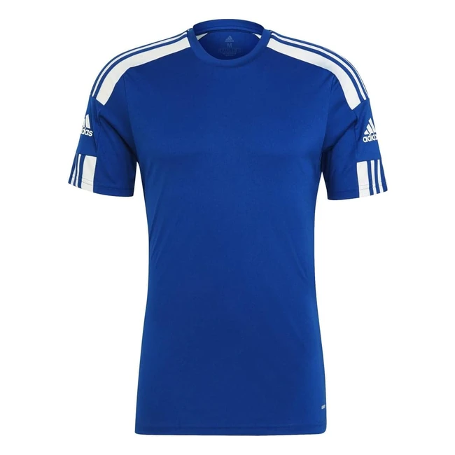 Maillot adidas homme Squad 21 JSY - Manches courtes - Azure/Blanc - Taille M EU