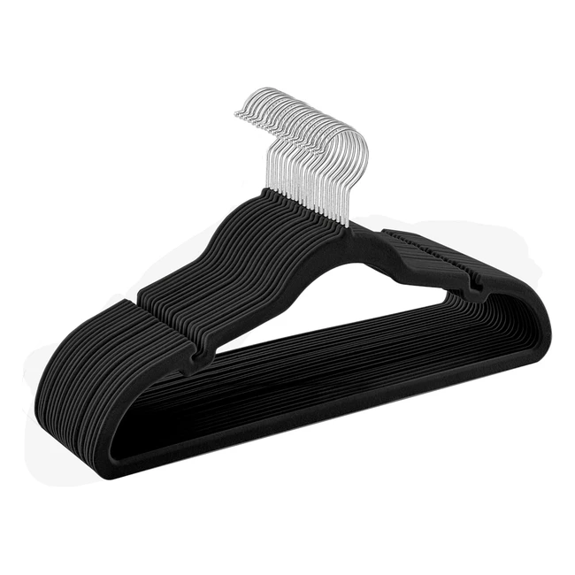 Grucce Appendiabiti in Velluto 20 Pezzi - Antiscivolo, Spazio Ridotto, Ganci Girevoli