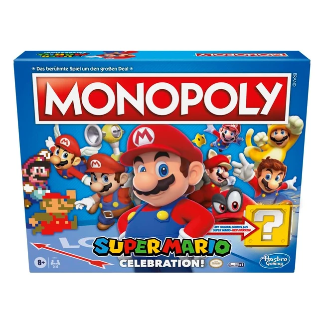 Monopoly D-Day Brettspiel | Super Mario Edition | Toad Häuser, Pilzpaläste | Bowser Jr. & Kamek | Soundeffekte