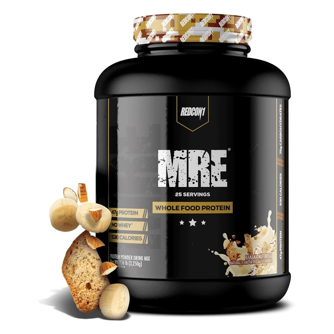 Redcon1 MRE 3250g Banana Nut Bread - Supports Muscle Recovery & Growth