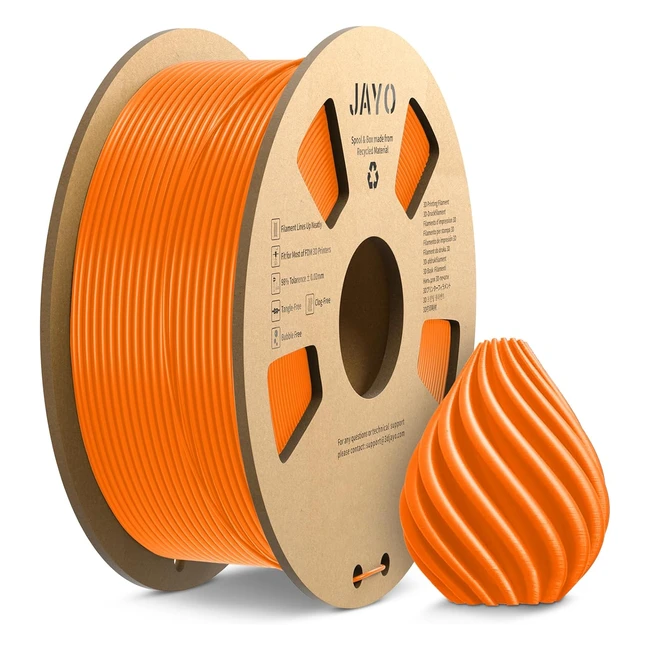 Filamento PETG 175mm Jayo - Filamento 3D PETG, Precisione Dimensionale 0.02mm, Bobina da 11kg