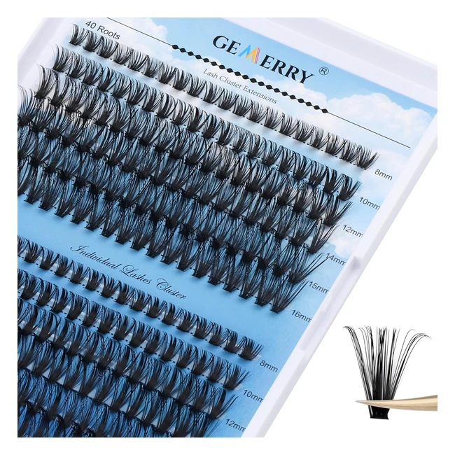 Ciuffetti 240 Pcs Cluster Volume Russo 816mm Mix 007mm Ciglia Finte Gemerry Extension Ciglia