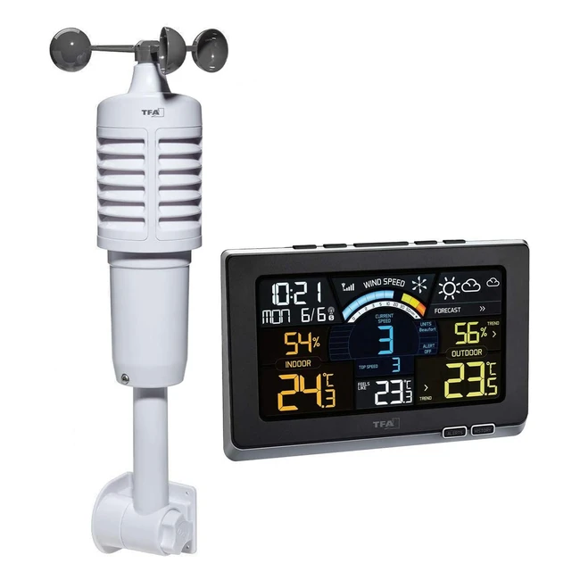 Station Météo Sans Fil Spring Breeze 35114001 - Prévisions Météo, Anémomètre, Pression Atmosphérique