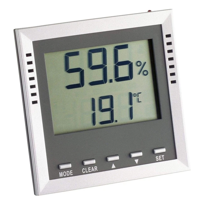 Thermohygromètre Numérique TFA Dostmann 305010 - Contrôle Température/Humidité, Alarme