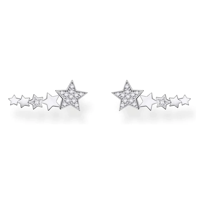 Thomas Sabo Women Stud Earrings Ear Climber Stars 925 Sterling Silver H215905114