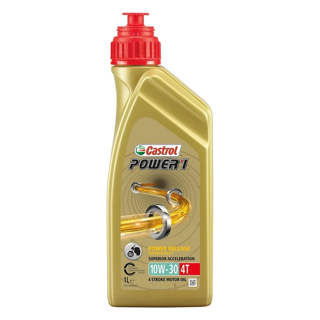 Aceite de Moto Castrol Power1 4T 10W30 1L - Lubricante Premium