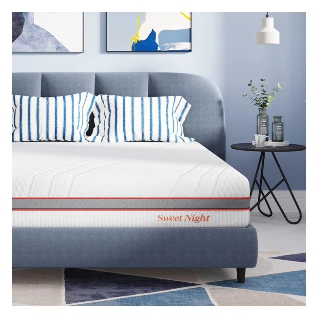 Matelas Sweetnight 135x190 réversible mémoire de forme en gel - Confortable et durable