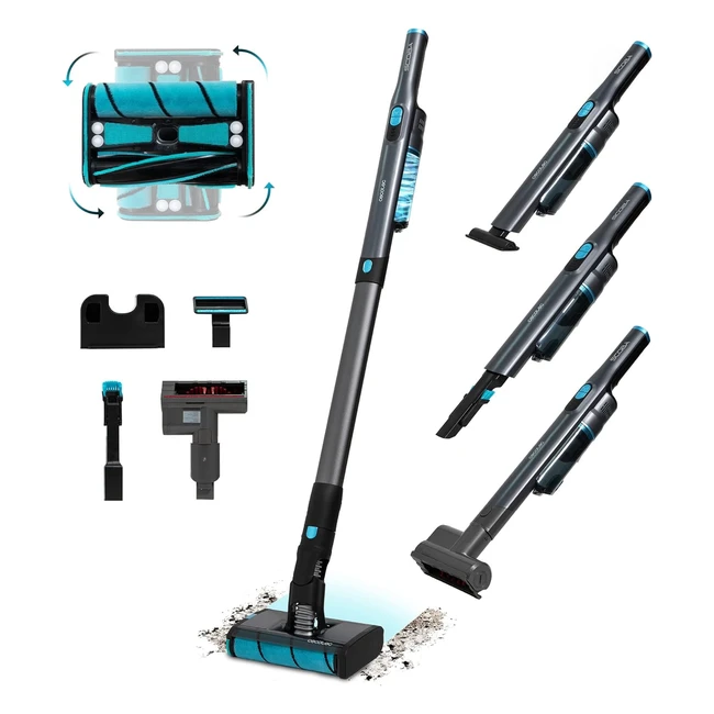 Aspirador Vertical Sin Cable Cecotec Scoba 2100 Twice Max 210W - Ultraligero y Potente