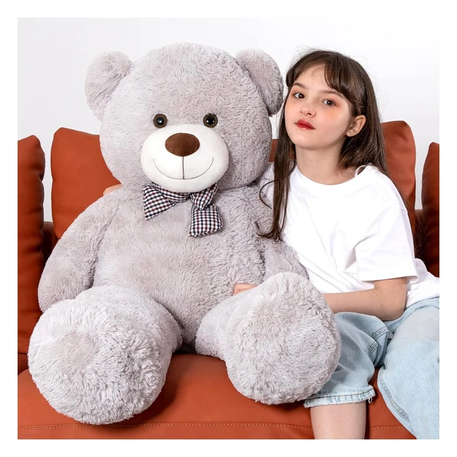 Orso Peluche Gigante Morismos 120cm XXL - Regalo Natale Morbido Kawaii Peloso