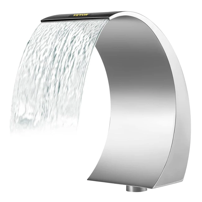 Fontaine de piscine HappyBuy Tang 30x60x45 cm - Acier inoxydable 304, Cascades bassin extérieur