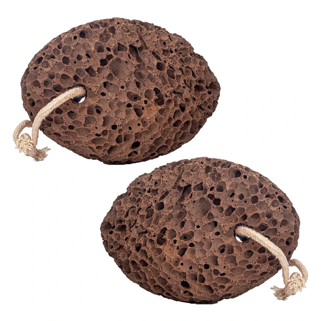 Revitale Natural Volcanic Lava Pumice Foot Stone - Hard Dead Skin Callus Remover - 2 Pack