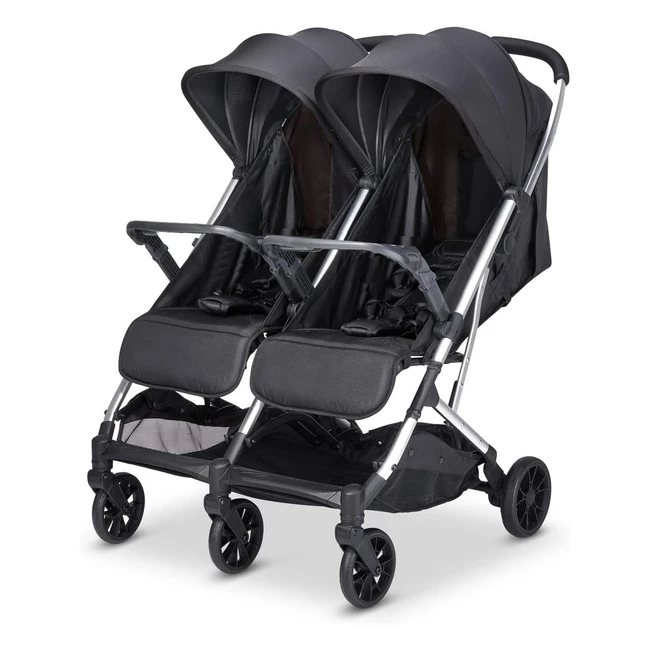 Babify Twin Air Silla de Paseo Gemelar Ligera y Compacta Hasta 22 kg - Soft Grey