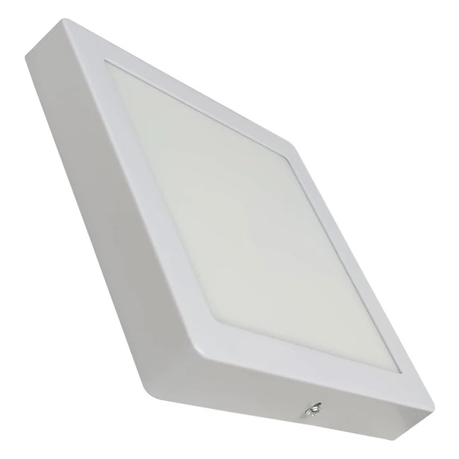 Plafón LED Cuadrado Superficie 24W Blanco Frio 6500K - Ref. 300mm