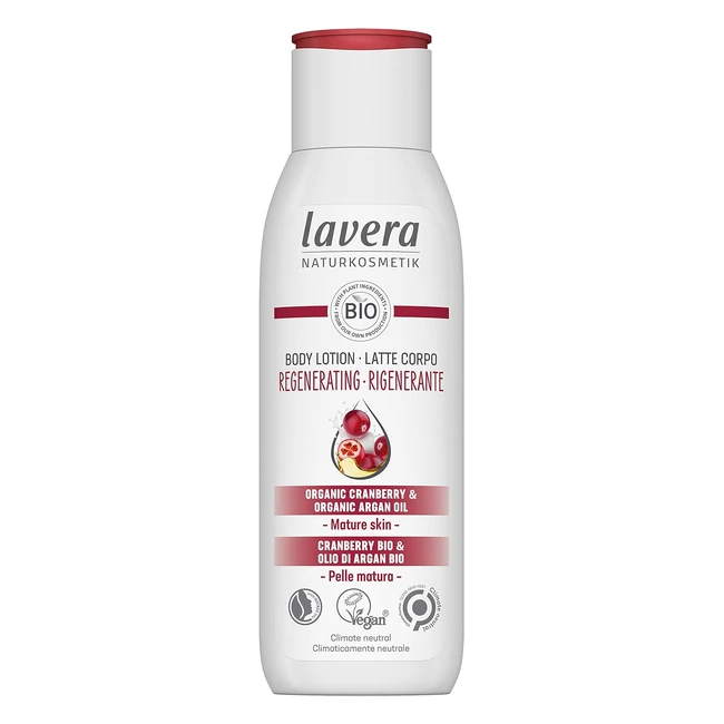 Organic Cranberry & Argan Oil Body Lotion - Firming Care for Mature Skin