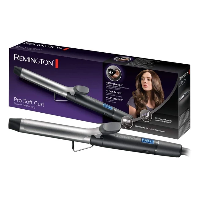 Remington Pro Soft Curl Lockenstab 25 mm für weiche natürliche Locken 4x Schutz