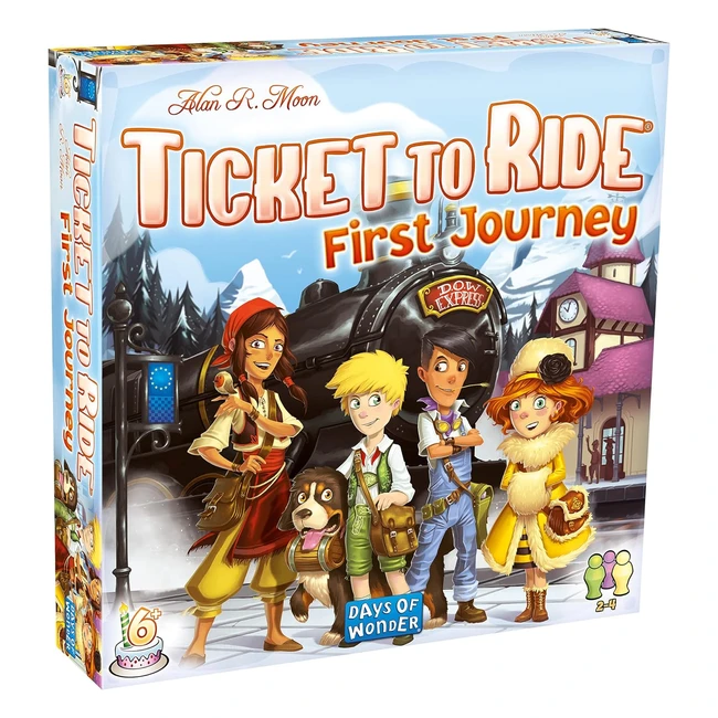 Days of Wonder Ticket to Ride First Journey Europe Board Game - Ages 6+ - Fast and Easy to Learn