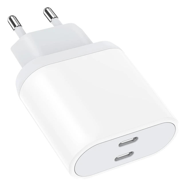 Chargeur USB C 25W Rapide pour iPhone 1515 Pro15 Pro Max15 Plus14131211SE 2020XXSXR iPad Pro AirPods Galaxy Pixel Wallgone