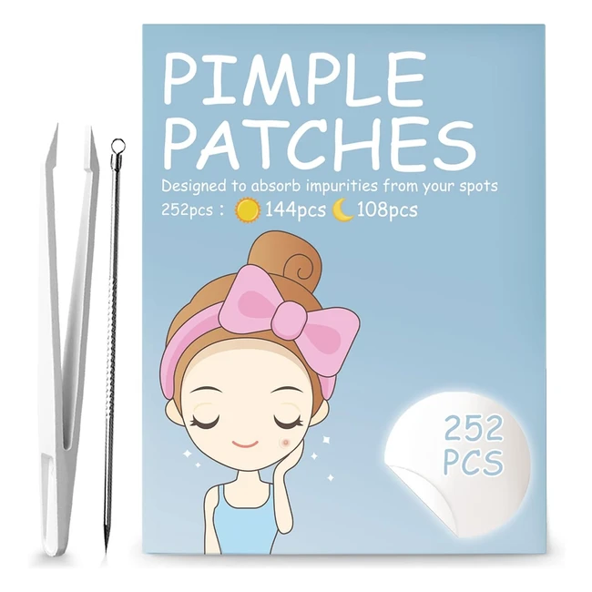 Cerotti Brufoli 2 in 1 Giorno e Notte - 252 Pcs - Patch Idrocolloide Invisibili