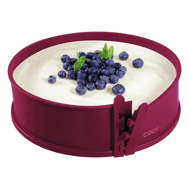 Tortiera Coox Apribile Porcellana 26cm Rosso Scuro - Inforna e Servi