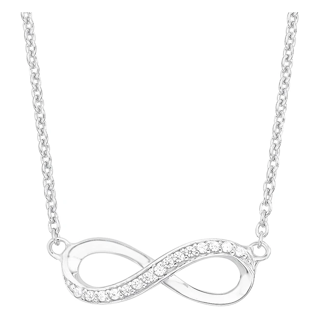 s.Oliver Kette mit Anhänger 925 Sterling Silber Damen Halsschmuck Zirkonia Synth 423 cm Rosafarben