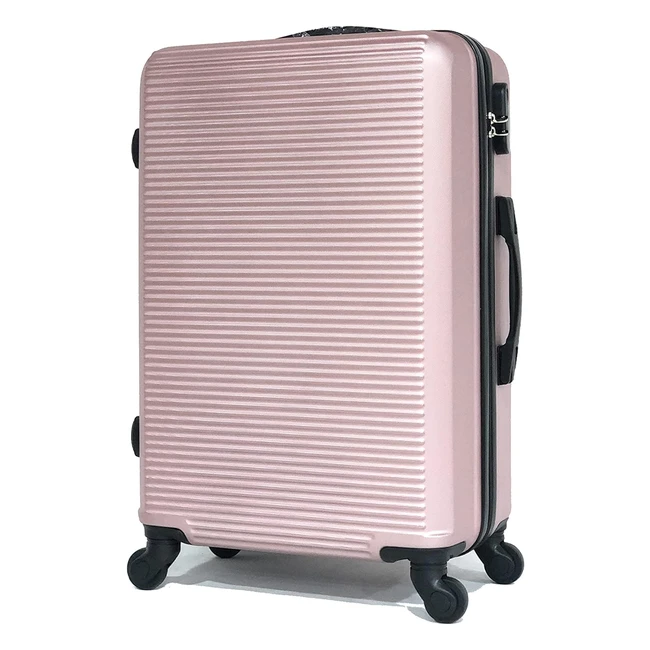 Valise Celims 65 cm Rose Gold - Approuvée par 100 compagnies aériennes - Légère et Confiance