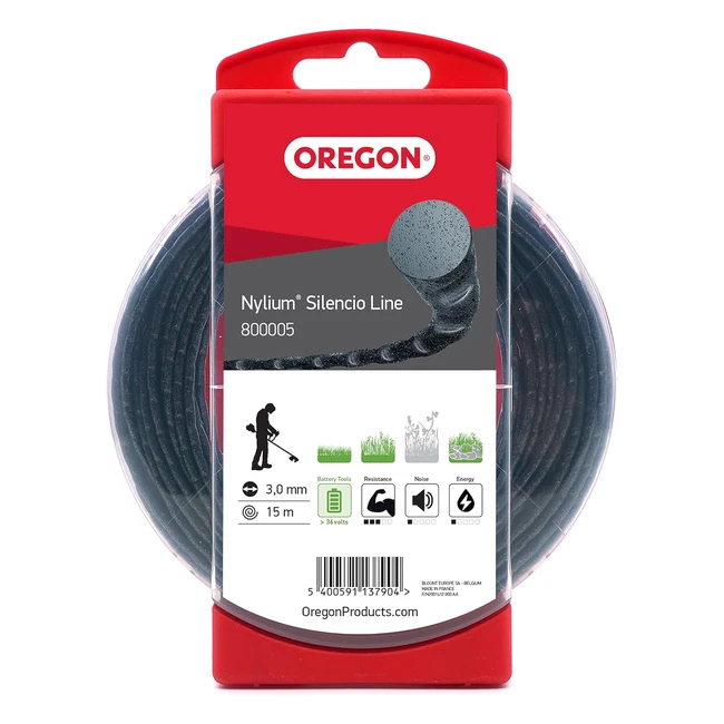 Fil de coupe Nylium Silencio 30 mm Oregon 800005 - Emballage blister 15m