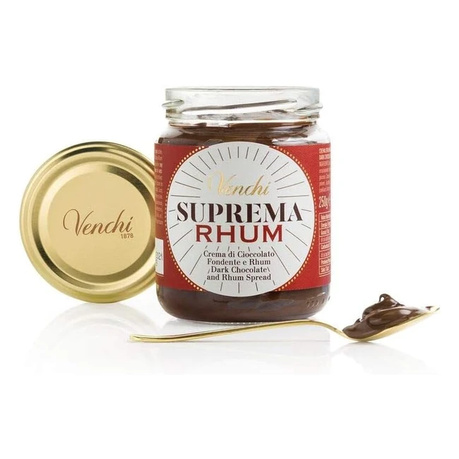 Venchi Crema Spalmabile Suprema Rhum 250g - Senza Glutine