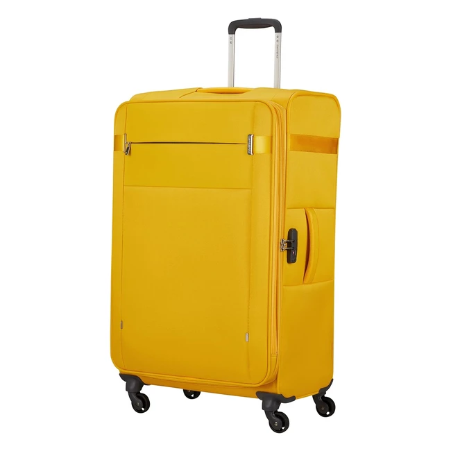Samsonite Citybeat Spinner L Suitcase 78cm - Yellow Golden - Expandable - 105113L