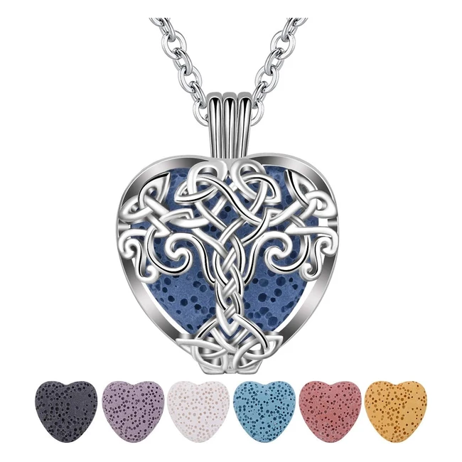 Collier d'aromathérapie Celtique Arbre de Vie - Soulagement du Stress