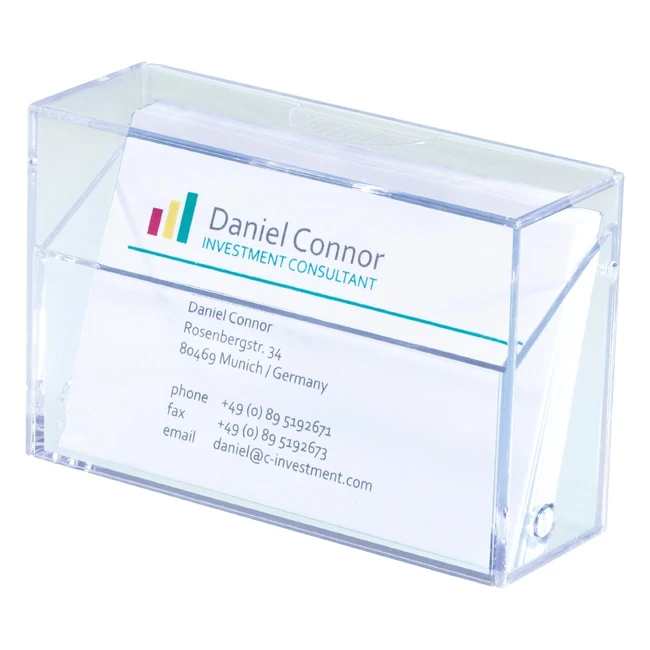 Porte-cartes de visite Sigel VA110 - Pour 100 cartes - Format 86 x 56 cm - Transparent
