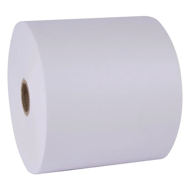 Pack 8 Rollos Papel Térmico 80x45x12mm APLI 13320 - Sin BPA