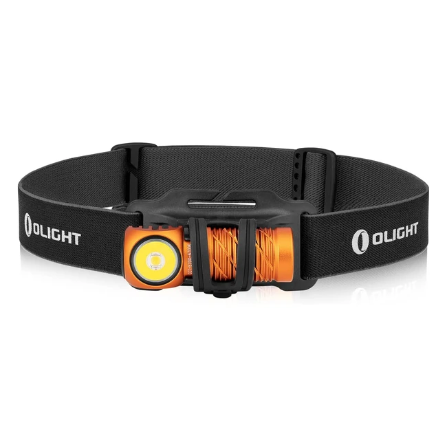 Olight Perun 2 Mini - Lampada Frontale LED 1100 Lumen - Torcia Elettrica Ricaricabile - 5 Livelli di Luminosità - Arancione